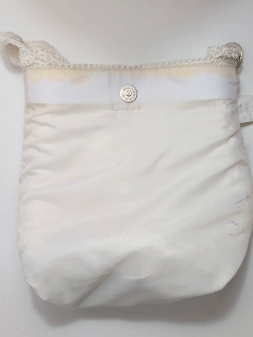 The Sak White Hand-Crochet Hobo Shoulder Bag